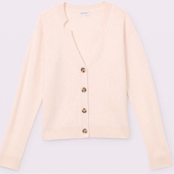 NWT $259 club Monaco Cashmere cardigan top. Sz XL . Color Praline - Picture 3 of 8